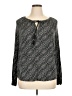Daniel Rainn Gray Long Sleeve Blouse Size XL - photo 1