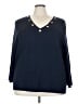 Koret Blue 3/4 Sleeve Top Size 5X - photo 1