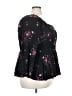 Torrid Floral Black 3/4 Sleeve Blouse Size 3X Plus (3) - photo 4