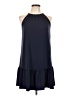 MICHAEL Michael Kors Solid Blue Casual Dress Size L (petite) - photo 1