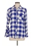 Rails 100% Rayon Checkered-gingham Blue Long Sleeve Button-Down Shirt Size M - photo 1