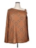 Crazy Train Brown Long Sleeve Blouse Size 2X - photo 1
