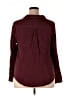 Torrid 100% Rayon Burgundy Long Sleeve Button-Down Shirt Size 2X Plus (2) - photo 2