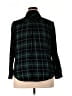 Torrid Plaid Green 3/4 Sleeve Button-Down Shirt Size 2X Plus (2) - photo 2