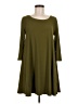 Leith Solid Green Casual Dress Size M - photo 1