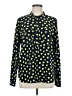 Gap 100% Polyester Polka Dots Green Long Sleeve Blouse Size M - photo 1