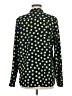 Gap 100% Polyester Polka Dots Green Long Sleeve Blouse Size M - photo 2