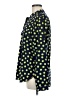 Gap 100% Polyester Polka Dots Green Long Sleeve Blouse Size M - photo 5