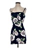 Almost Famous Floral Blue Cocktail Dress Size S - photo 1