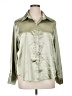 Unbranded Metallic Silver Long Sleeve Blouse Size 1X - photo 1