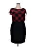 Alyx 100% Polyester Argyle Black Cocktail Dress Size 18 - photo 1