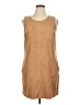 Maison Jules Solid Tan Casual Dress Size XL - photo 1