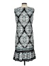 Sandra Darren Print Blue Black Casual Dress Size L - photo 2