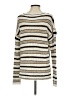 Max Studio 100% Cotton Stripes Ivory Pullover Sweater Size S - photo 2