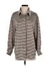 Unbranded 100% Polyester Houndstooth Brown Long Sleeve Blouse Size S - photo 1