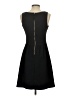 HD in Paris Solid Black Casual Dress Size S - photo 2