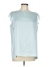 T Tahari 100% Polyester Blue Sleeveless Blouse Size L - photo 1