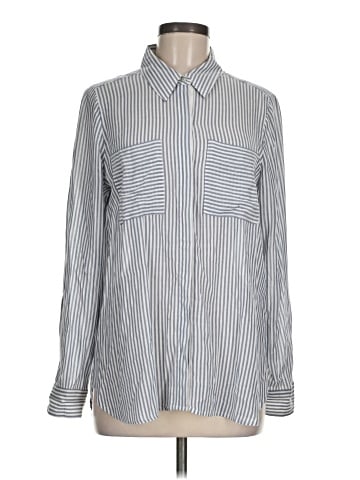 White House Black Market Long Sleeve Button-Down Shirt (view 1)