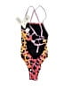Speedo Animal Print Pink One Piece Swimsuit Size XXS (26) - photo 2