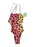 Speedo Animal Print Pink One Piece Swimsuit Size XXS (26) - photo 1