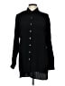 PaperWhite 100% Silk Black Long Sleeve Silk Top Size 12 - photo 1