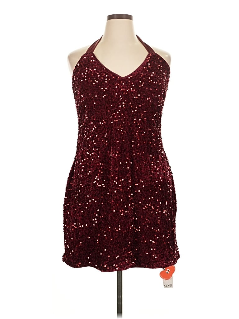 Pre-owned Cider Cocktail Dress In Burgundy