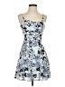 Express Floral Blue Cocktail Dress Size 0 - photo 1