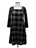 Jade by Jane Plaid Black Casual Dress Size S - photo 1