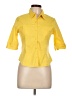 Express Yellow 3/4 Sleeve Button-Down Shirt Size 11 - 12 - photo 1