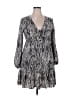 Unbranded 100% Polyester Chevron-herringbone Gray Casual Dress Size 2X - photo 1