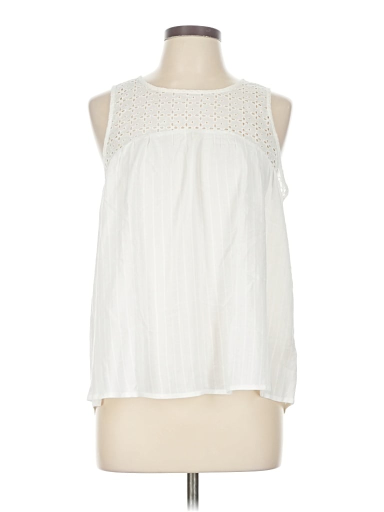 Sweet Wanderer Sleeveless Blouse In White