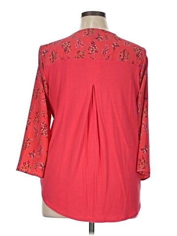 Bobeau 3/4 Sleeve Blouse (view 2)