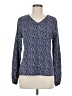 Shein 100% Polyester Blue Long Sleeve Blouse Size 6 - photo 1