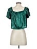 Blue B Green Short Sleeve Blouse Size S - photo 2