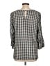 Daniel Rainn 100% Rayon Houndstooth Black 3/4 Sleeve Blouse Size L - photo 2