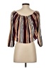 Rewind Brown 3/4 Sleeve Blouse Size S - photo 2