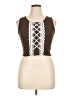 Romwe Brown Sleeveless Blouse Size XL - photo 1