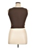 Romwe Brown Sleeveless Blouse Size XL - photo 2