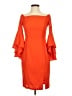 Venus 100% Polyester Orange Cocktail Dress Size 2 - photo 1