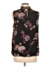 Vince Camuto 100% Polyester Floral Black Sleeveless Blouse Size M - photo 2