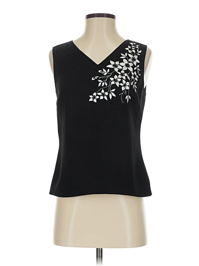 Pre-owned Petite Sophisticate Sleeveless T-shirt In Black