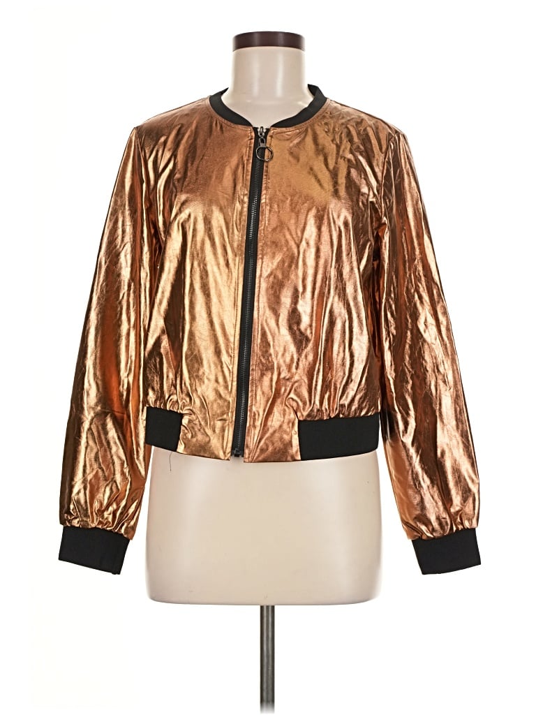 Pre-owned Allegra K Jacket In Gold