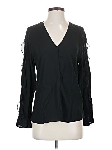 3.1 Phillip Lim Long Sleeve Silk Top (view 1)