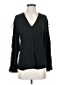 3.1 Phillip Lim 100% Silk Black Long Sleeve Silk Top Size 2 - photo 1