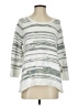 Purejill Metallic Silver Pullover Sweater Size S - photo 1