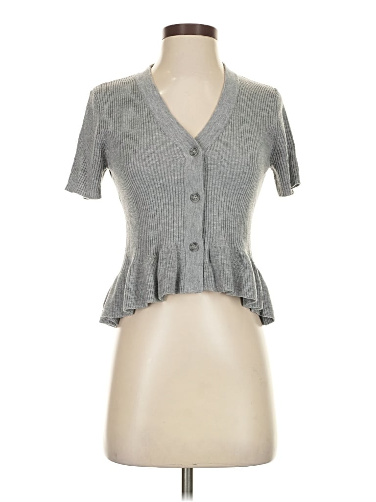 Pre-owned The Drop Cardigan Sweater In Gray