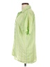 krush Stripes Green Short Sleeve Button-Down Shirt Size L - photo 5