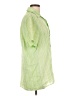 krush Stripes Green Short Sleeve Button-Down Shirt Size L - photo 4