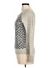 Banana Republic 100% Polyester Argyle Silver Pullover Sweater Size M - photo 5