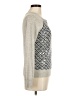 Banana Republic 100% Polyester Argyle Silver Pullover Sweater Size M - photo 4